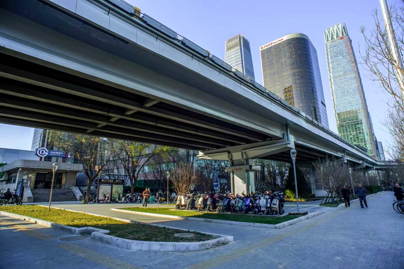 桥下空间交通、景观、环境三维发力 北京国贸桥区蝶变“花园桥区”